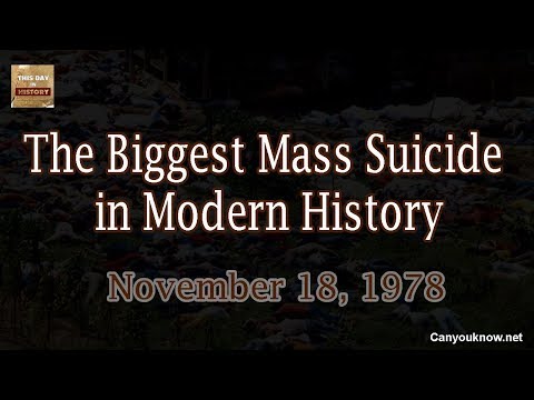 Mass suicide leaves 900 dead at Jonestown