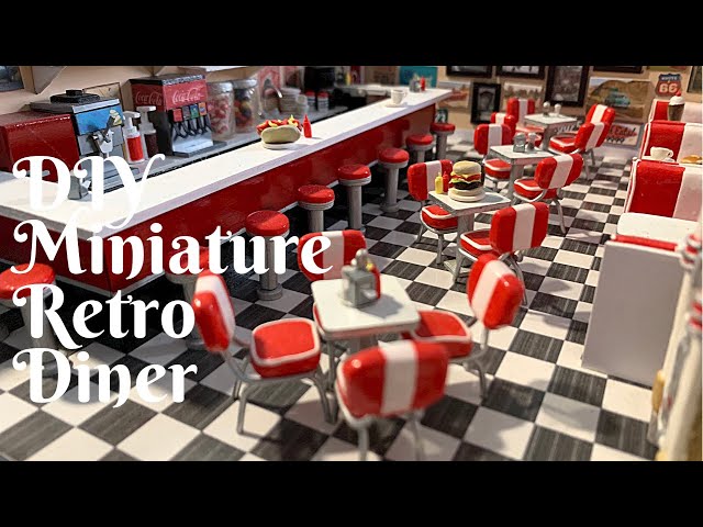 DIY Miniature Retro Diner | My Quarantine Project - YouTube
