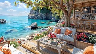Sweet Bossa Nova at Seaside Cafe Ambience ~ Soft Morning Jazz & Ocean Sounds for Relaxing, Working screenshot 4