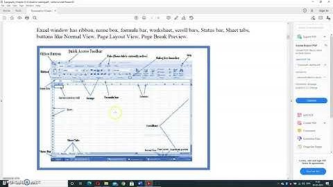 XII Grade Typography Chapter-3 (Excel) Part-I