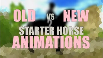 Star Stable Online - Old vs New Starter Horse ANIMATIONS!