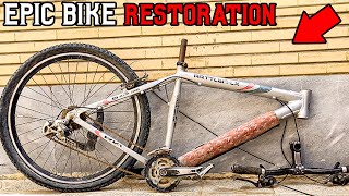 EPIC BIKE RESTORATION |Transforming A Trash Bike Into A Overlord Mountain Bike