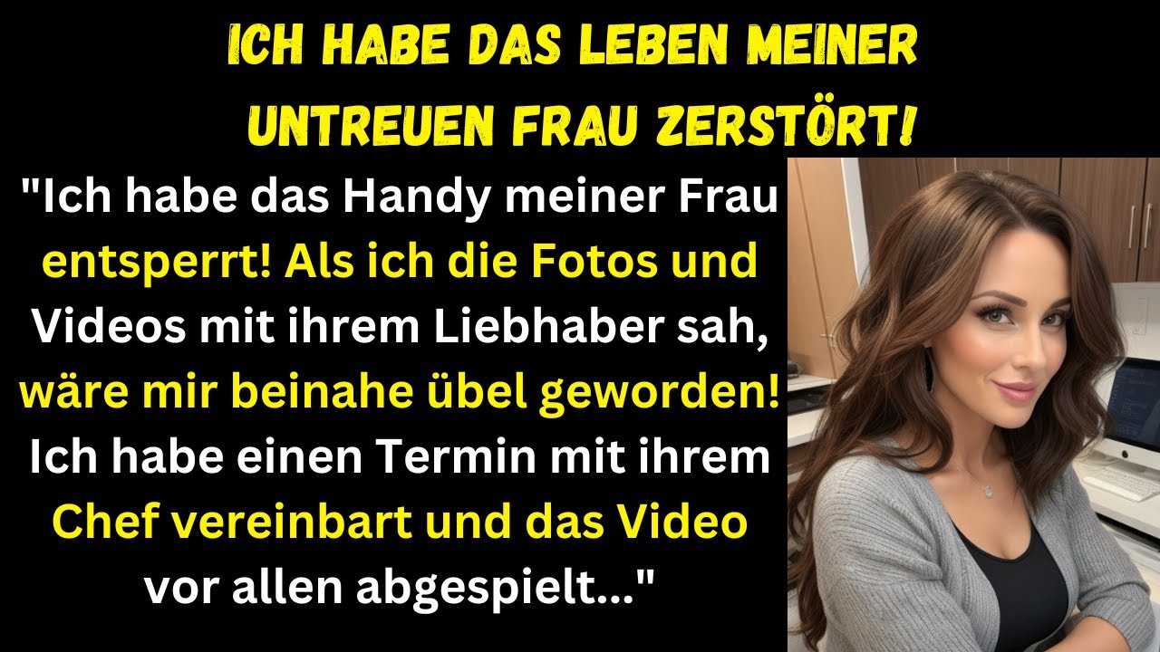 Mein Kollege hat mir das Video meiner untreuen Frau gezeigt, wie sie mit zwei Männern schläft...