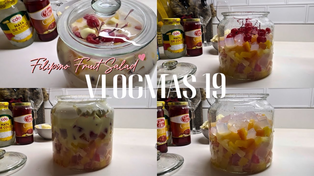 Рецепт фруктового салата по-филиппински | Влогмас День 19