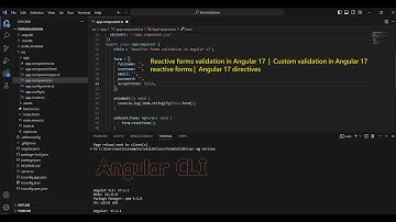 Reactive forms validation in Angular 17 | Custom validation in reactive form | Angular 17 directives