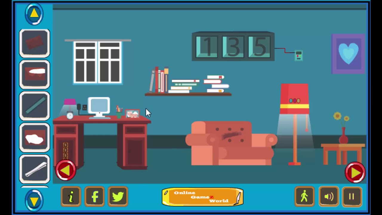 Blue house escape - Walkthrough