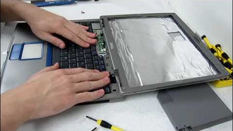 How to replace a keyboard on a Dell Inspiron 500M, 600M, Latitude D500, D600, D800