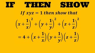 Important Maths Problem || If Then Show type problem || How to solve || Competitive Exams ||