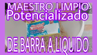 MAESTRO CLEAN POTENTIALIZED FROM BAR TO LIQUID #liquid soap #casero soap screenshot 4