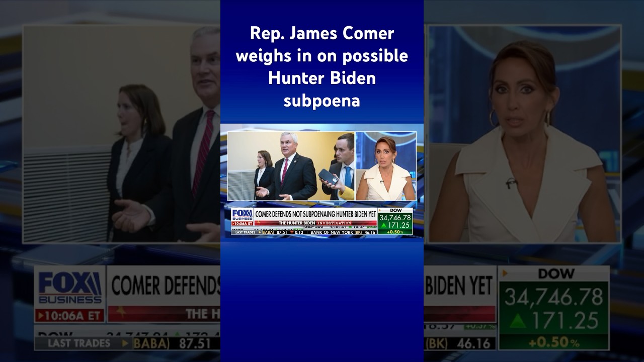 GOP rep. leading charge in Biden probe defends not subpoenaing Hunter yet #shorts