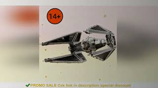 1931PCS TIE Interceptors Spaceship FIT 75382 Building Blocks Starfighter MOC Assembly Display Model