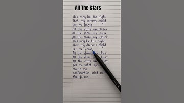 Thumbnail of All The Stars - Kendrick Lamar, SZA lyrics #allthestars #kendricklamar #sza #lyrics #song #shorts