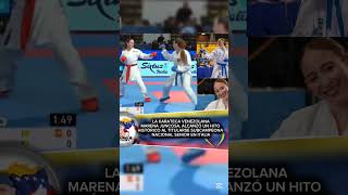 La karateca  Marena Juncosa,  alcanzó un hito histórico al titularse subcampeona nacional senior.