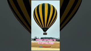 training the custome to fly hot balloon #hotairballoons #hotairballoontraining
