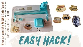 Easy hack - how to use the WRMK Tab Punch Board to create DIY whale tail tabs