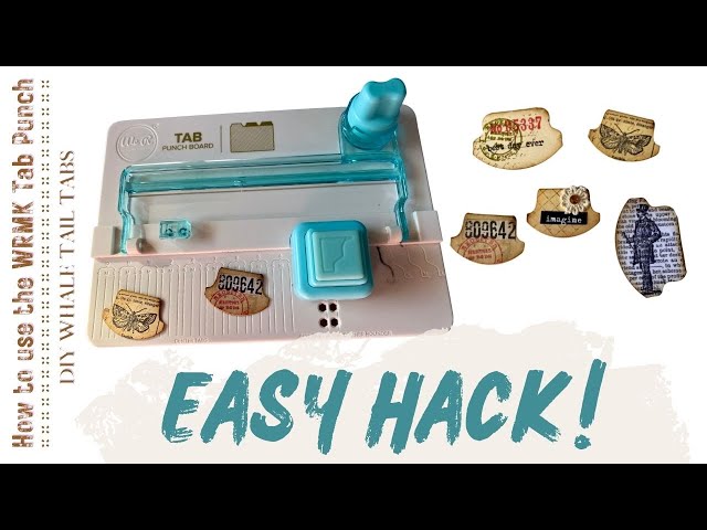 Easy hack - how to use the WRMK Tab Punch Board to create DIY whale tail  tabs 