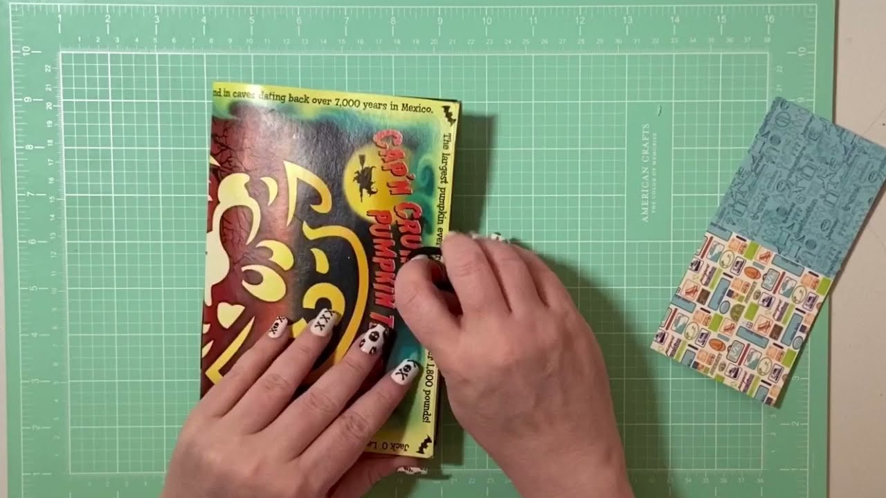 Sold! Thank you! Halloween Themed memory keeper/junk journal/cereal box