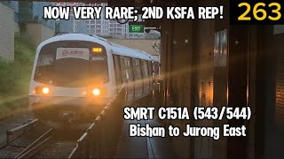 [263 KSFA; REPPY!] SMRT C151A (543/544) Bishan to Jurong East