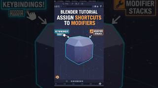 Assign Shortcuts to Blender Modifiers #shorts