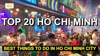 20 things to do in Ho Chi Minh city, Vietnam | Vietnam Travel 2023 【4K】