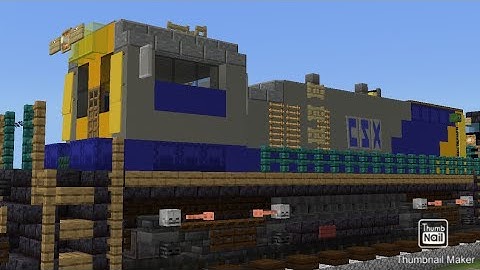 Minecraft CSX SW1500 Switcher Locomotive Tutorial
