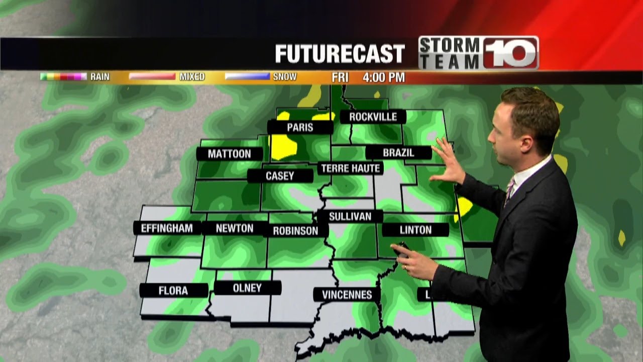 A rainy Friday ahead of a weekend cooldown! - YouTube