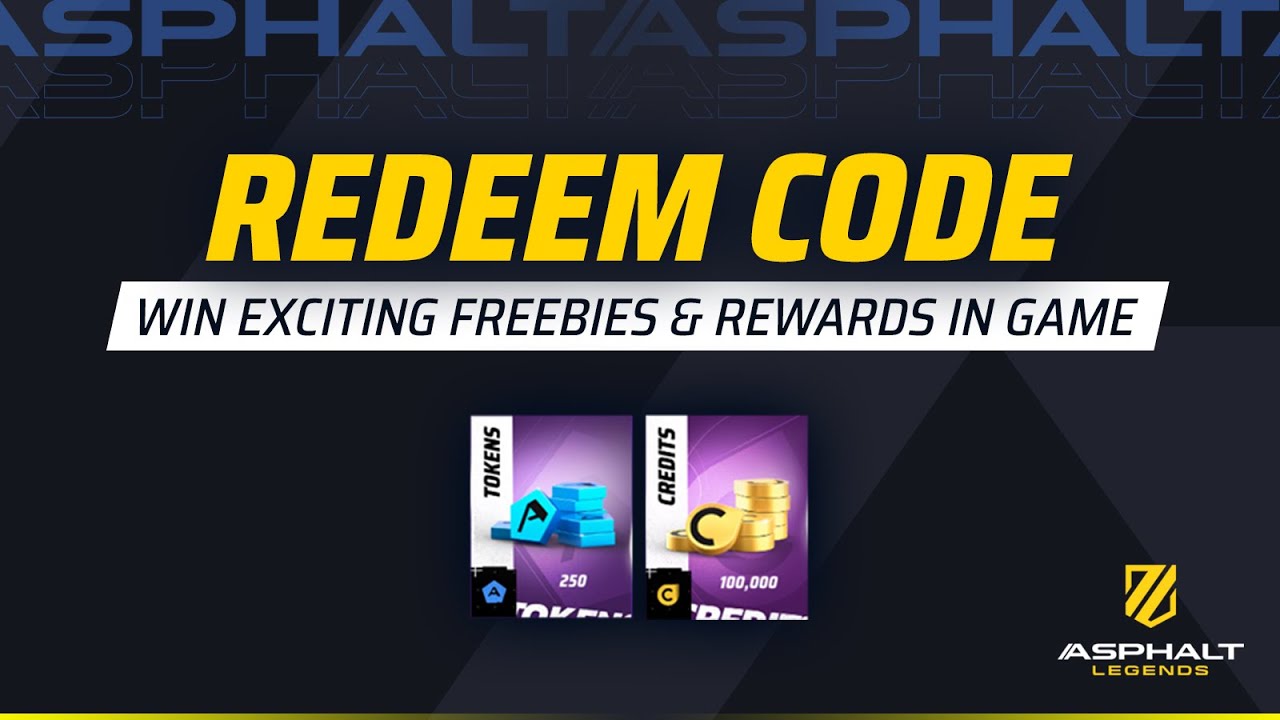 🎁 NEW REDEEM CODE - 250 Tokens & 250K Credits - Asphalt Legends