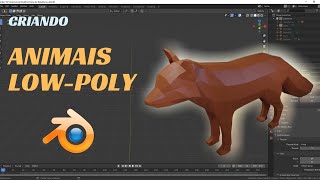 Criar Animais Lowpoly em Menos de 15 min   Tutorial Blender 2.8  Low Poly Fox