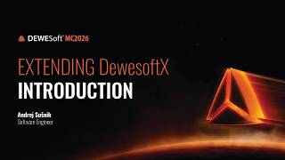 Extending DewesoftX Introduction | Dewesoft MC2026
