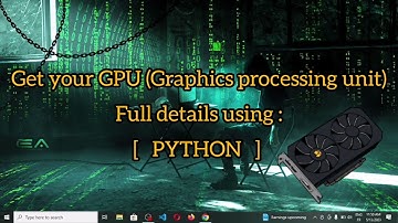 Extract GPU info with Python