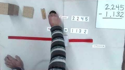 Golden Bead Subtraction -  Static (no exchanging)