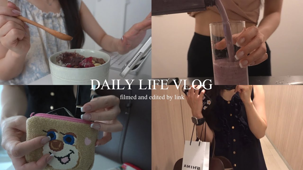 vlog | 一人暮らしOLの日常👩🏻‍💻出勤日と休日,バッグの中身,購入品,ヘルシーご飯,ホームケア🧴