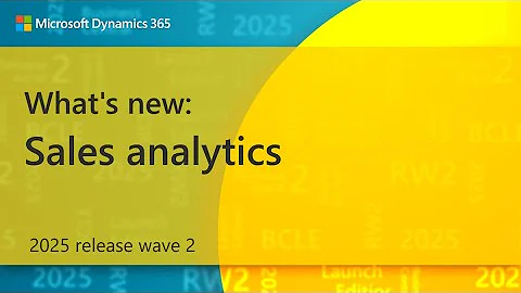 What's new: Sales analytics