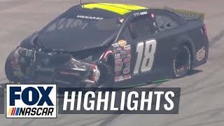 Nick Sanchez triggers big crash at Talladega taking out Ty Gibbs others NASCAR ON FOX HIGHLIGHTS