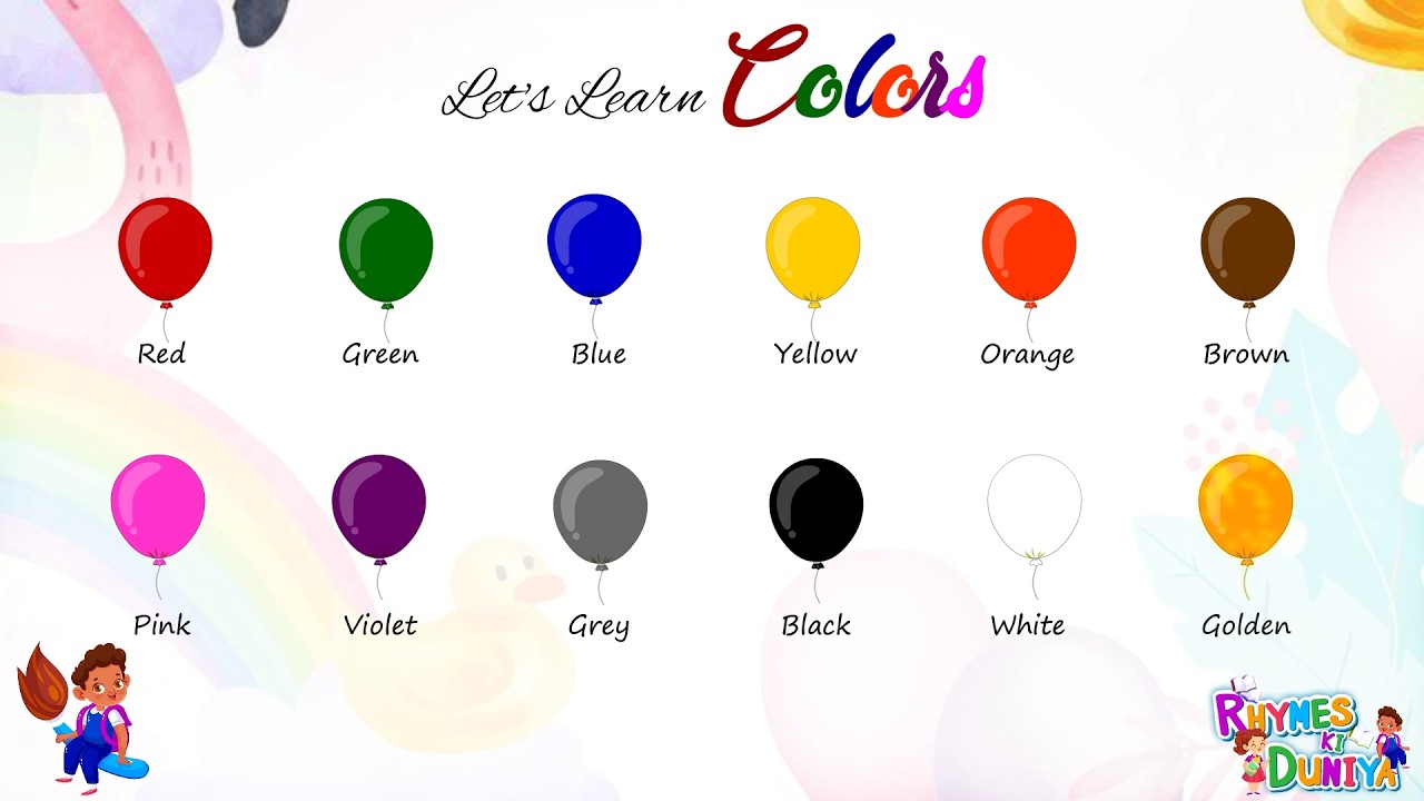 Learn Color Names for Kids 🌈🎨 | Colors in English | Fun & Easy Learning ...
