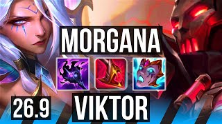 MORGANA vs VIKTOR (MID) | Deathfire Touch, 32K damage | EUW Master | 26.9