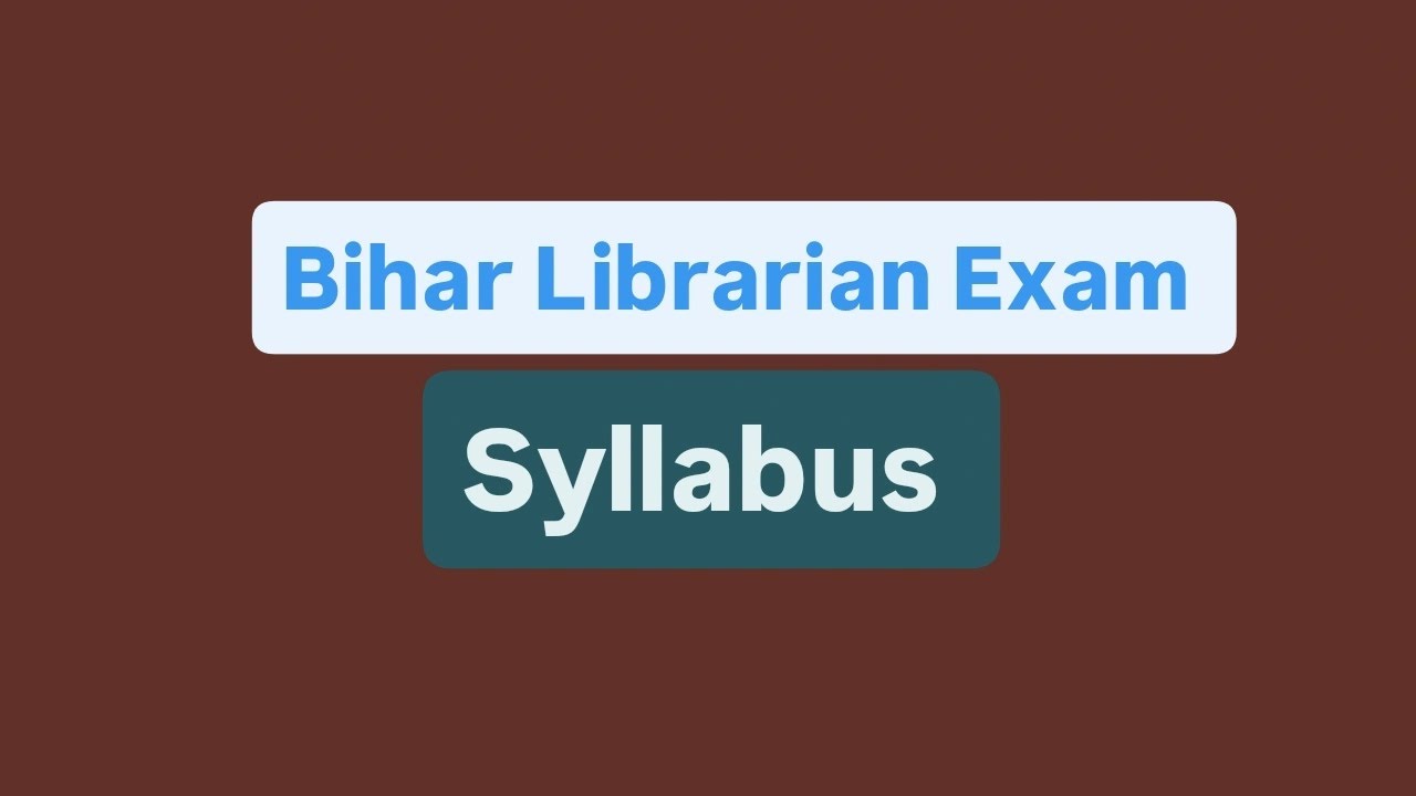 Bihar Librarian Vacancy 2025. Bihar Librarian Syllabus. Library Science 📚📚 