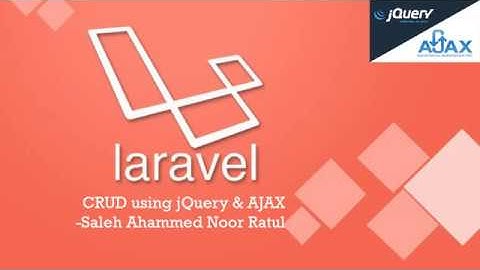 05 Laravel CRUD using AJAX  Error Handelling (Bangla)