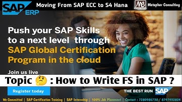 How to write functional specification in sap | What is fsd document | write fs in sap mm #sap #jobs