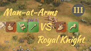 HRE Man-at-Arms vs Royal Knight with Royal Bloodlines in Castle