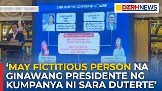 Presidente ng kumpanya ni VP Sara, isang “fictitious person” — Trillanes