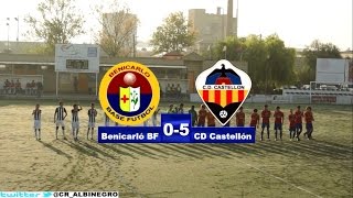 Resumen: BENICARLÓ BF 0-5 CD CASTELLÓN Cadete A (1/11/14)