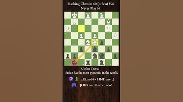 Hacking Chess #96 - Never Play f6 #shorts #chess #chessshorts #hacks #chessgame