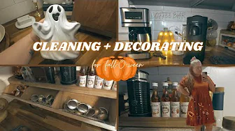 CLEAN AND DECORATE  2024 | FALL- 🎃 - WEEN | COFFEE BAR | ORGANIZING