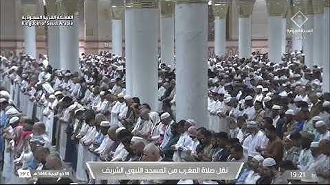 صلاة المغرب لفضيلة الشيخ أ.د. #محمد_برهجي يوم الثلاثاء 14 ذو الحجة 1446هـ من سورة سبأ.