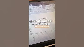 Surat Massal Mail Merge Microsoft Word🪄 #microsoftword #mailmerge #surat #microsoftwordtips