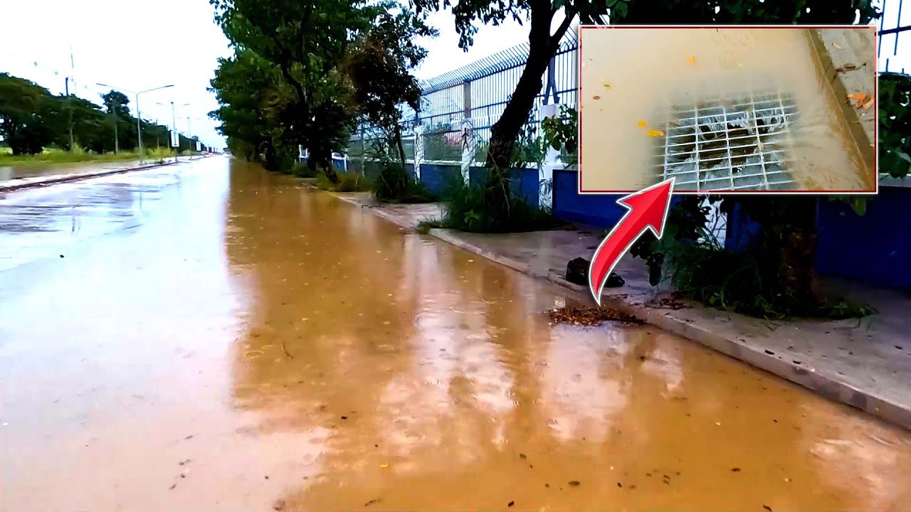 Flash Flood Drain Unplugged A DIY Unclogging Adventure - YouTube