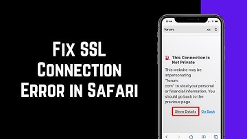 How To Fix SSL Connection Error in Safari for iPhone iOS 16