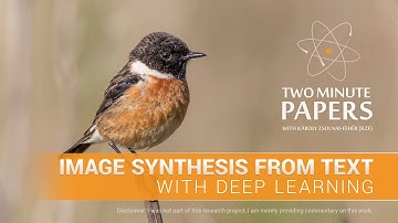 Image Synthesis From Text With Deep Learning | Two Minute Papers #116