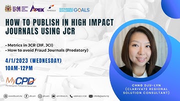 HOW TO PUBLISH IN HIGH IMPACT JOURNALS USING JCR